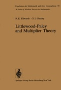 Cover: Littlewood-Paley and Multiplier Theory - Springer