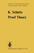 Cover: Proof Theory - Springer