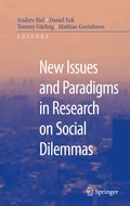 Cover: New Issues and Paradigms in Research on Social Dilemmas - Springer