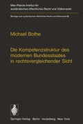 Cover: Die Kompetenzstruktur des modernen Bundesstaates in rechtsvergleichender Sicht - Springer