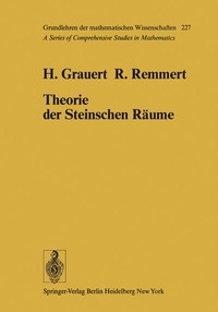 Enlarge image Cover: Theorie der Steinschen Räume - Springer