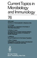 Cover: Current Topics in Microbiology and Immunology - Springer