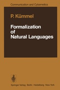 Cover: Formalization of Natural Languages - Springer
