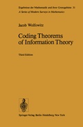 Cover: Coding Theorems of Information Theory - Springer