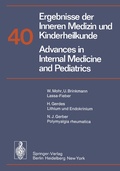 Cover: Ergebnisse der Inneren Medizin und Kinderheilkunde / Advances in Internal Medicine and Pediatrics - Springer