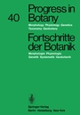Cover: Progress in Botany/Fortschritte der Botanik - Springer
