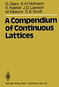 Enlarge image Cover: A Compendium of Continuous Lattices - Springer