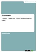 Cover: Thomas Luckmann - Grin Verlag