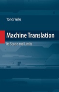 Cover: Machine Translation - Springer
