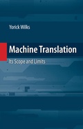 Cover: Machine Translation - Springer