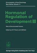 Cover: Hormonal Regulation of Development III - Springer