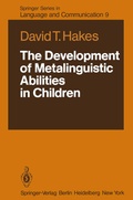 Cover: The Development of Metalinguistic Abilities in Children - Springer