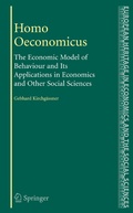 Cover: Homo Oeconomicus - Springer