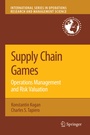 Cover: Supply Chain Games: Operations Management and Risk Valuation - Springer
