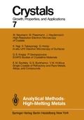 Cover: Analytical Methods High-Melting Metals - Springer