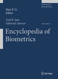 Enlarge image Cover: Encyclopedia of Biometrics - Springer