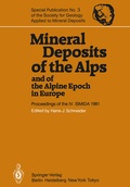 Cover: Mineral Deposits of the Alps and of the Alpine Epoch in Europe - Springer