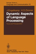 Cover: Dynamic Aspects of Language Processing - Springer