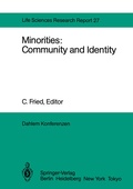 Cover: Minorities: Community and Identity - Springer