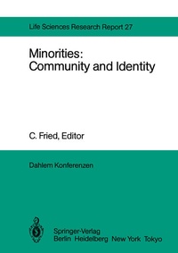 Enlarge image Cover: Minorities: Community and Identity - Springer