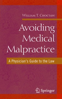 Abbildung von: Avoiding Medical Malpractice - Springer