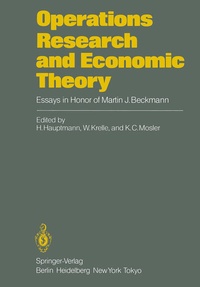 Enlarge image Cover: Operations Research and Economic Theory - Springer