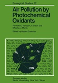 Cover: Air Pollution by Photochemical Oxidants - Springer