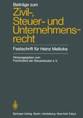 Cover: Beitr&auml;ge zum Zivil-, Steuer- und Unternehmensrecht - Springer