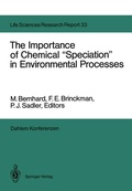 Cover: The Importance of Chemical "Speciation" in Environmental Processes - Springer