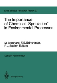 Enlarge image Cover: The Importance of Chemical "Speciation" in Environmental Processes - Springer