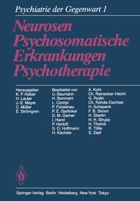 Abbildung von: Psychiatrie der Gegenwart - Springer