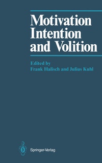 Enlarge image Cover: Motivation, Intention, and Volition - Springer