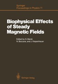 Cover: Biophysical Effects of Steady Magnetic Fields - Springer