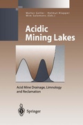 Cover: Acidic Mining Lakes - Springer