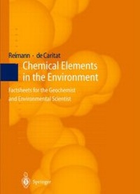 Enlarge image Cover: Chemical Elements in the Environment - Springer