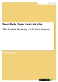 Cover: The Shadow Economy - A Critical Analysis - Grin Verlag