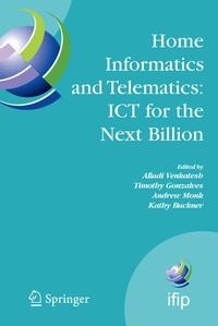 Enlarge image Cover: Home Informatics and Telematics: ICT for the Next Billion - Springer