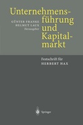 Cover: Unternehmensf&uuml;hrung und Kapitalmarkt - Springer