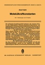 Cover: Molekülkraftkonstanten - Steinkopff