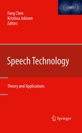 Cover: Speech Technology - Springer