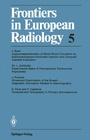 Cover: Frontiers in European Radiology - Springer
