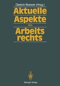 Cover: Aktuelle Aspekte des Arbeitsrechts - Springer