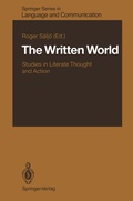 Cover: The Written World - Springer