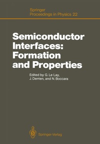 Enlarge image Cover: Semiconductor Interfaces: Formation and Properties - Springer