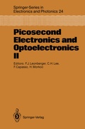 Cover: Picosecond Electronics and Optoelectronics II - Springer