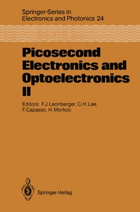 Enlarge image Cover: Picosecond Electronics and Optoelectronics II - Springer