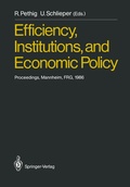 Cover: Efficiency, Institutions, and Economic Policy - Springer