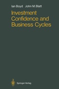 Cover: Investment Confidence and Business Cycles - Springer