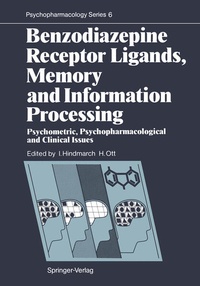 Enlarge image Cover: Benzodiazepine Receptor Ligands, Memory and Information Processing - Springer