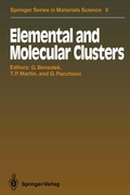 Cover: Elemental and Molecular Clusters - Springer